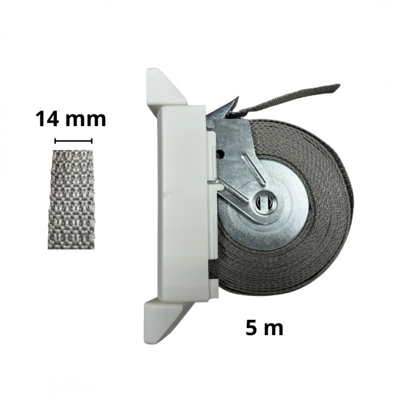 Klappbarer Gurtwickler mit 14-mm-Gurt - 5 Meter