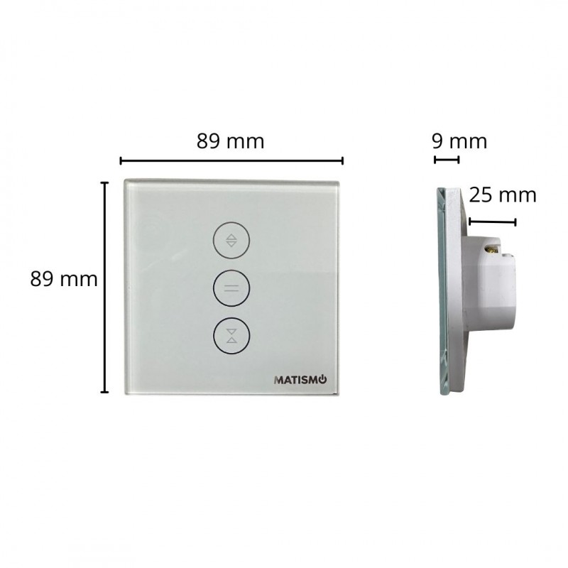 Rohrmotor für Rollläden + WiFi-Schalter - 40-mm-Welle