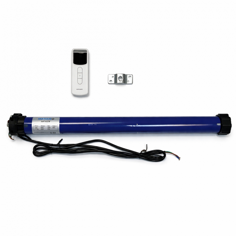 Rollladenmotor mit Handsender und integriertem WiFi AMT45EW - Kompatibel Smart Life oder Tuya