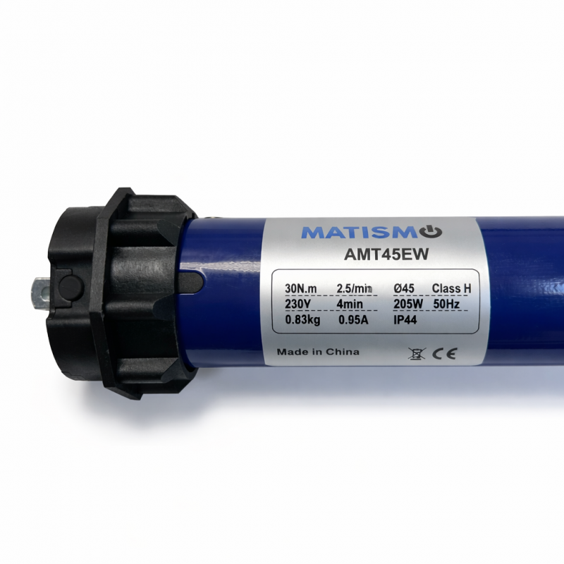 Rollladenmotor mit Handsender und integriertem WiFi AMT45EW - Kompatibel Smart Life oder Tuya