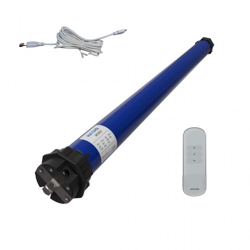 Rollladenmotor mit Akku und Handsender AMT45BE - 60-mm-Welle