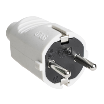 Stecker für Steckdose von Rollläden, Rollos und Markisen.
