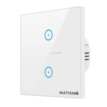 Doppel-Lichtschalter mit WiFi MATISMO