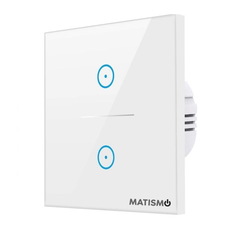 Doppel-Lichtschalter mit WiFi MATISMO