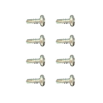 Set aus 8 selbstschneidenden Schrauben für Aluminium