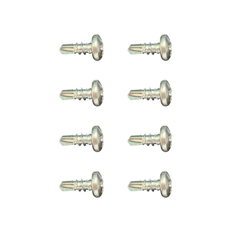 Set aus 8 selbstschneidenden Schrauben für Aluminium