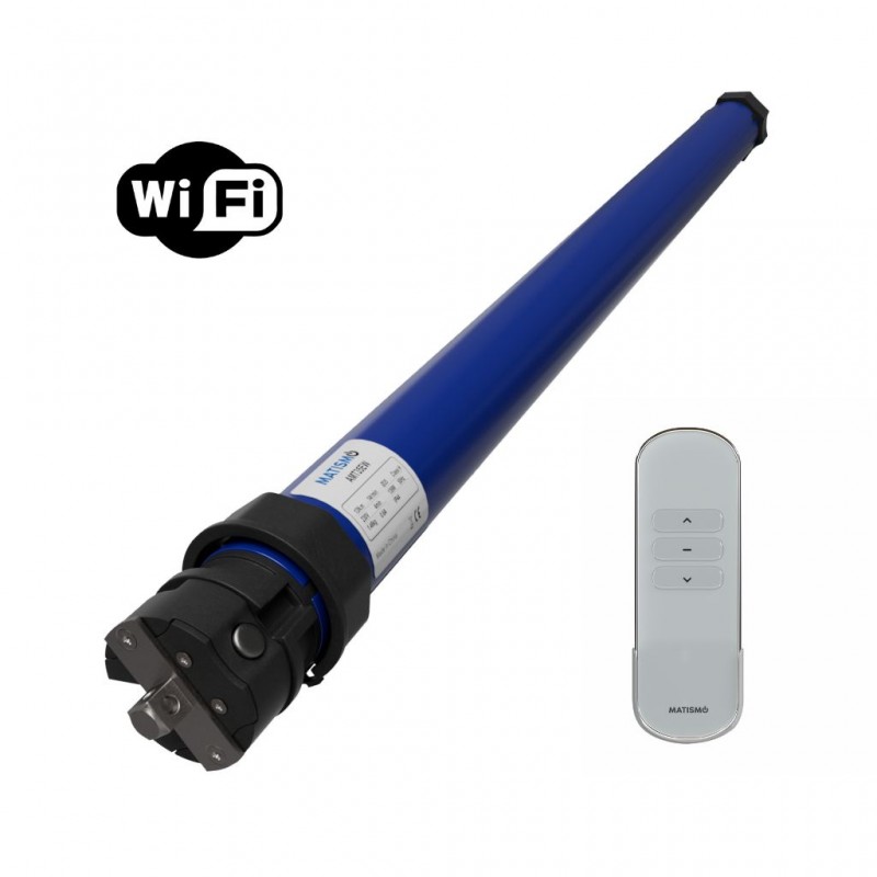 Rollladenmotor mit Handsender und integriertem WiFi - Kompatibel Smart Life oder Tuya