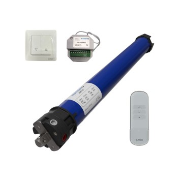 Rollladenmotor mit Handsender und Taster für 40-mm-Welle des Herstellers MATISMO