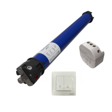 Set Rollladenmotor AMT35 mit WiFi-Modul und Schalter